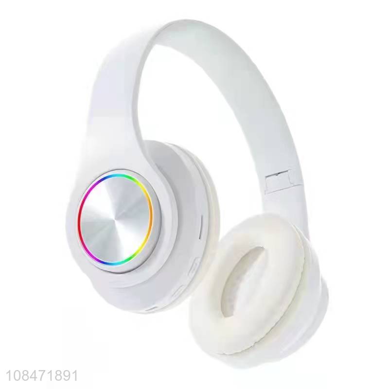 Good quality 5.0 waterproof stereo wireless bluetooth headphones with led light