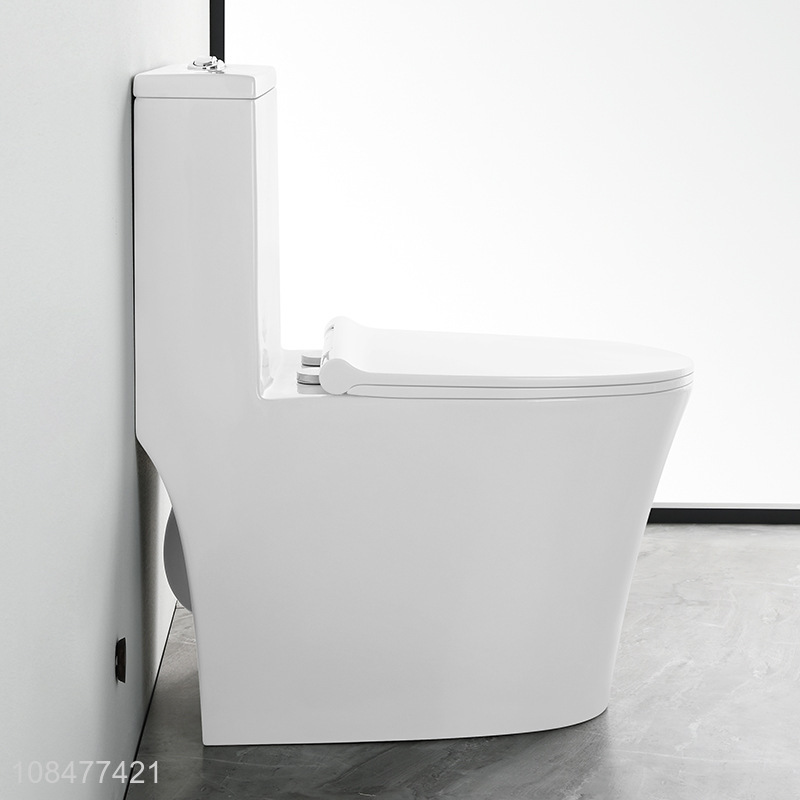 Wholesale 300/400mm 3-4.5L upper-pressing one piece toilet with CE certification