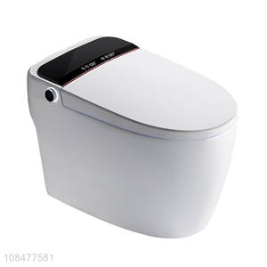 Wholesale 300/400mm 4-6L luxury hands free flushing one pice smart toilet with led display