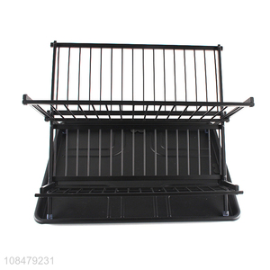 Wholesale high-end aluminum wire dish drying rack cutlery drainer rack