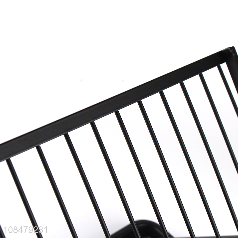 Wholesale high-end aluminum wire dish drying rack cutlery drainer rack