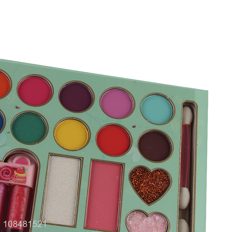 Factory price diy eyeshadow palette girls kids makeup toy