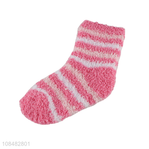 OEM ODM womens socks fluffy coral fleece warm sleeping socks