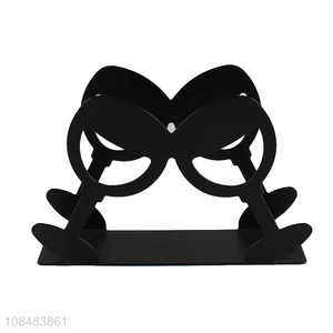 Good quality black cup type napkin holder for restaurant