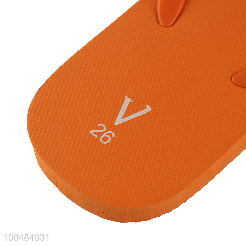 Good price orange fashion soft bottom flip flops wholesale