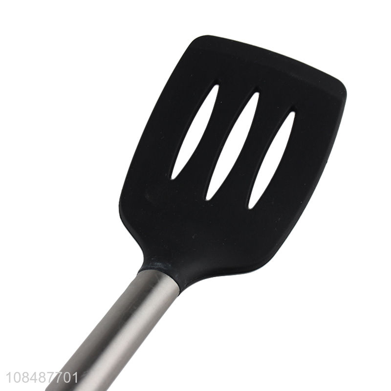 Wholesale heat resistant silicone slotted spatula for egg, pancake, fish, steak