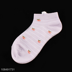 Most popular printed girls fashion short ankle socks