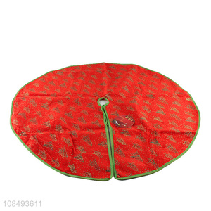 Wholesale round red Christmas tree skirt Christmas tree ornaments