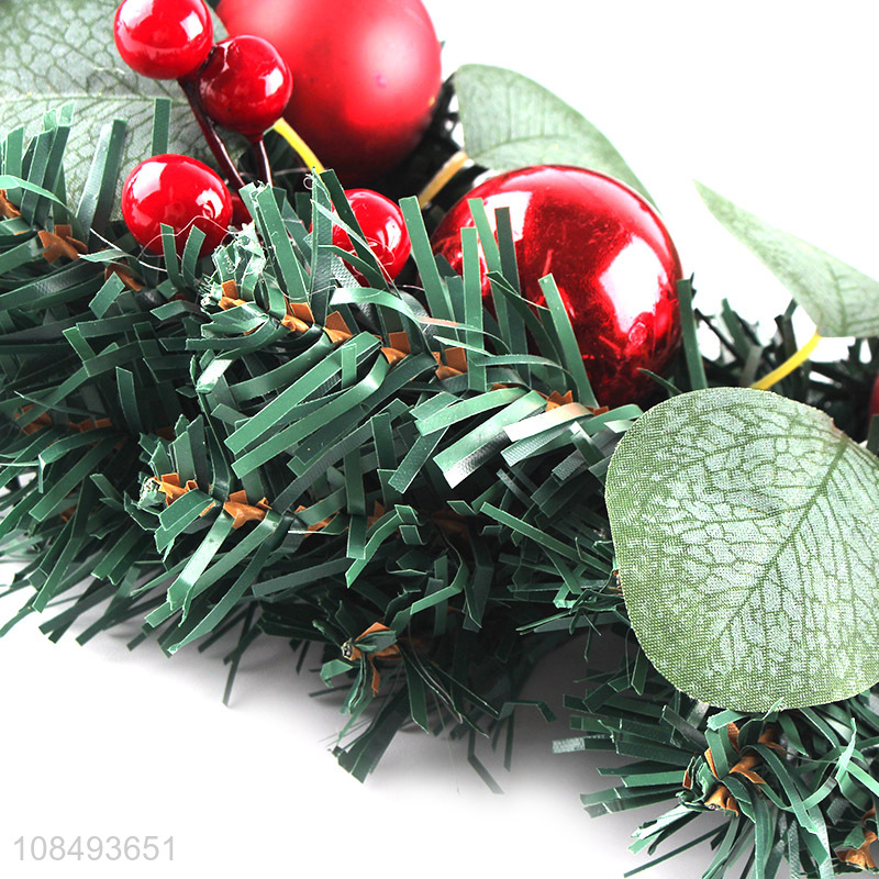 New products artificial Christmas wreath for Christmas door ornaments