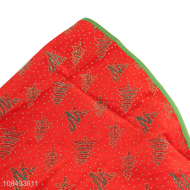 Wholesale round red Christmas tree skirt Christmas tree ornaments