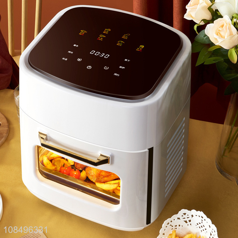 Custom logo 110V 1400W 15L multifunctional oil-free large capacity visible air fryer