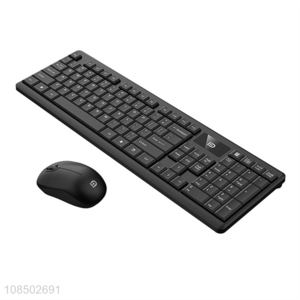 Wholesale 3 buttons mouse 104 keys keyboard 2.4G wireless mouse and keyboard set