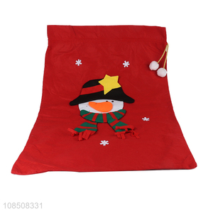 Hot sale Christmas drawstring bags for gifts and candys