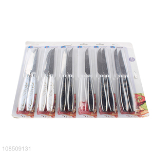 Online wholesale stainless steel reusable knife set for kitchen