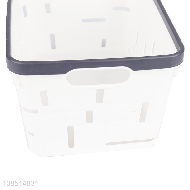 Hot selling large capacity home use plastic storage basket wholesale