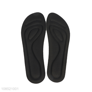 Factory supply black elastic anti-wear foot insoles