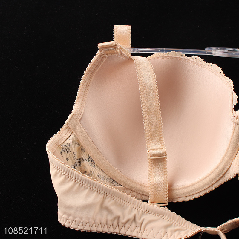 High quality women push-up bra supportive lace underwire