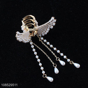 Yiwu factory fashion pearl hair claws hair decoration for ladies