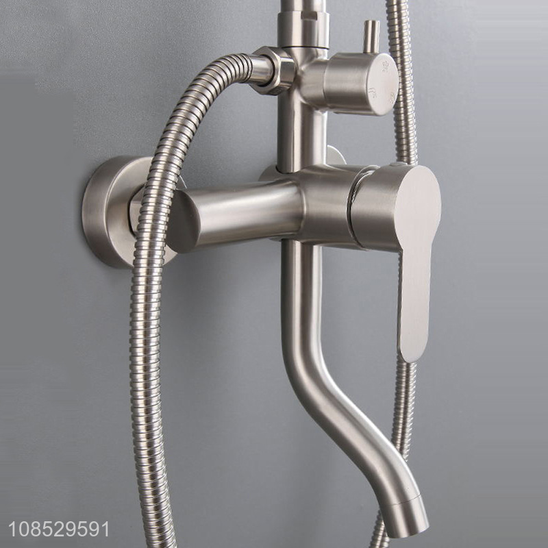 China imports 304 stainless steel high pressure shower systerm set