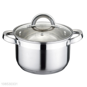 Wholesale kitchen cookware stainless steel soup & stock pot with lid