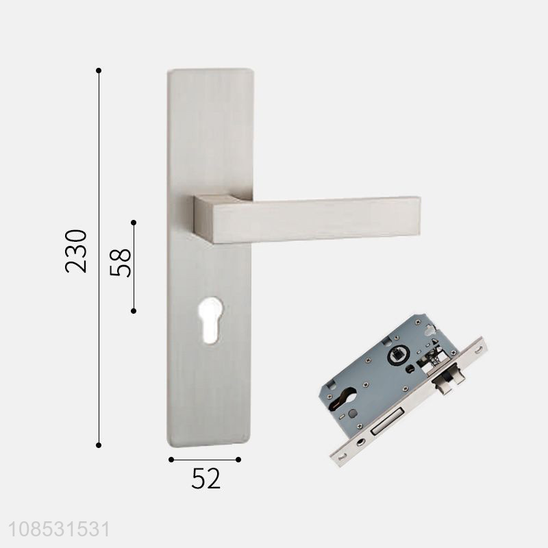 Good quality interior door handle door separate lock set wooden door hardware