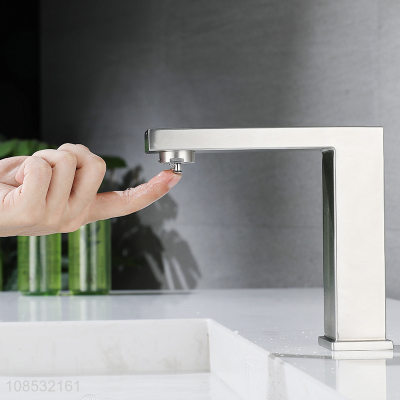 Hot selling 304 stainless steel touch switch toilet table basin faucet