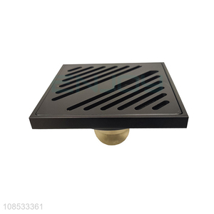 Factory supply square anti odor brass floor drain bathroom shower drains