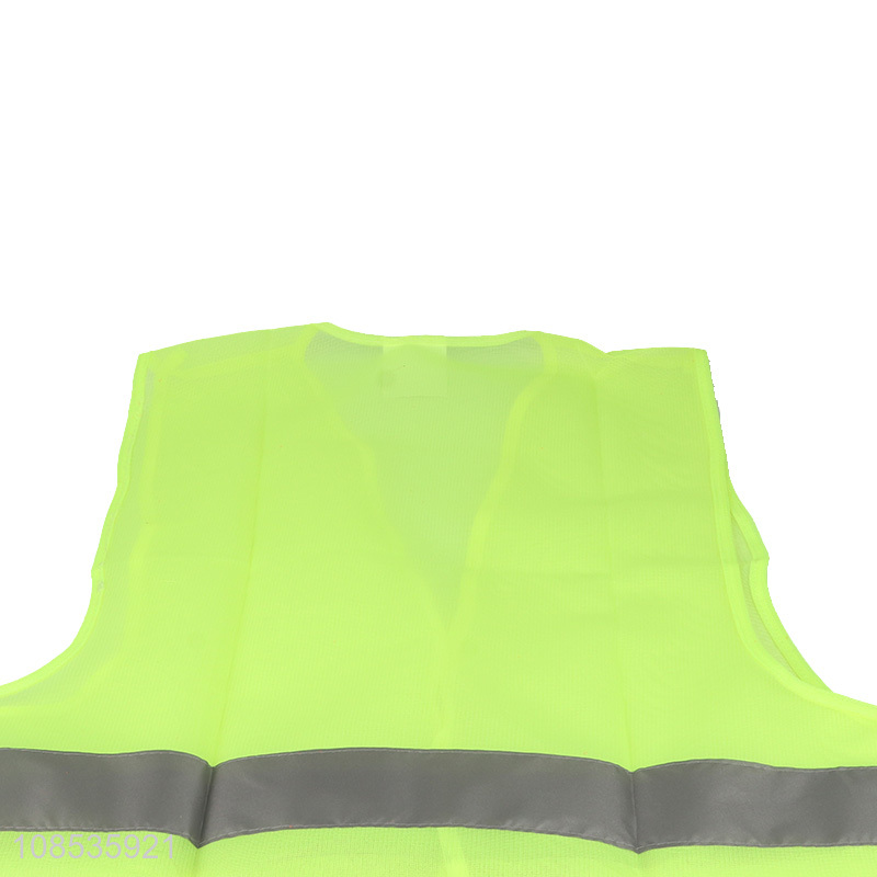 Wholesale reflective safety vest neon yellow vest for construction