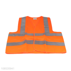 Custom high visibility reflective safety vest for men and women