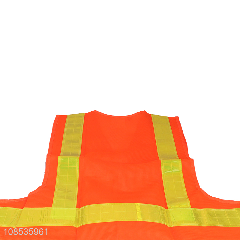 Wholesale high visibility reflective safety vest for road safety