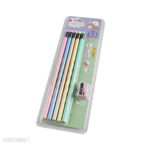 Top products 5pieces school students pencil set for stationery