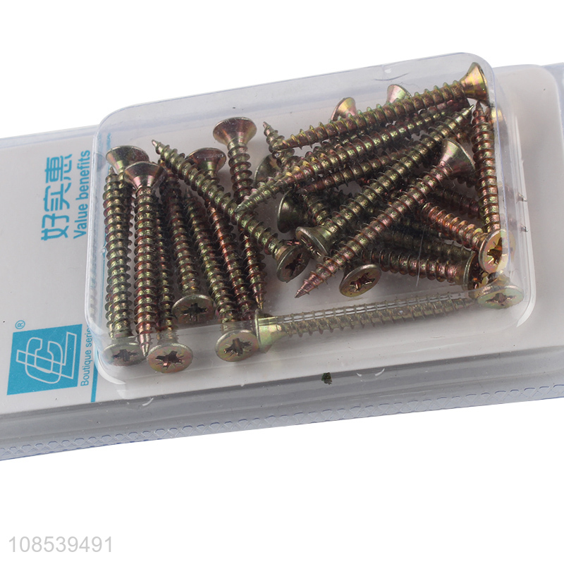 Hot items zinc plated countersunk chipboard screw