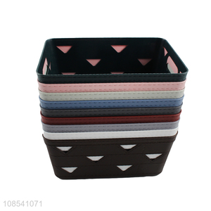 Latest products plastic school <em>office</em> storage <em>basket</em> with handle