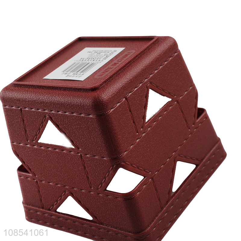 Yiwu factory imitation leather mini storage basket for sale