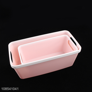 Good quality plastic home <em>office</em> storage <em>basket</em> with handle