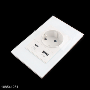 Wholesale universal single ctrical schuko socket with usb port