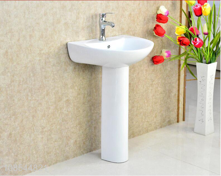 Wholesale high temperature firing wear-resistant ceramic pedestal sink