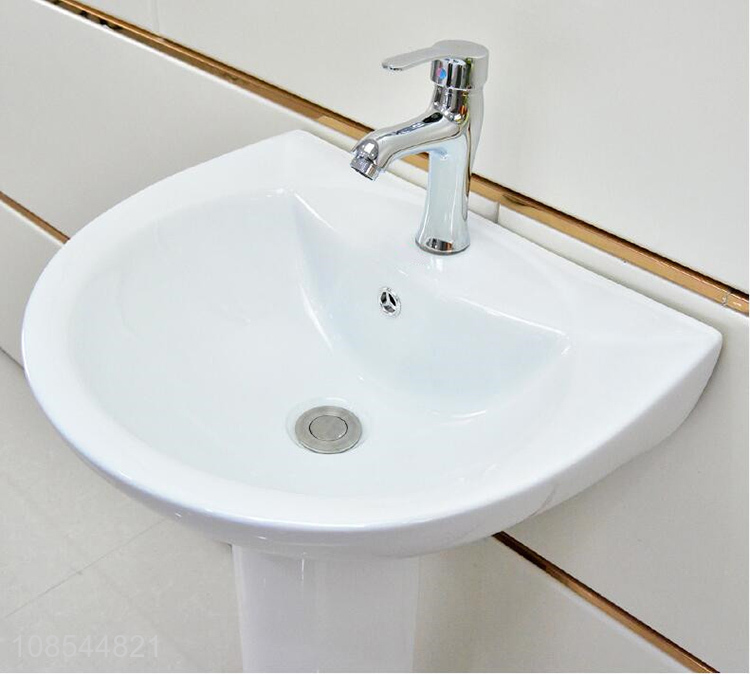 Wholesale high temperature firing wear-resistant ceramic pedestal sink