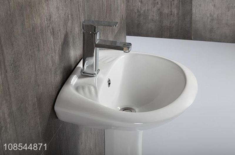 Good price superior quality ceramic handbasin bathroom pedestal sink