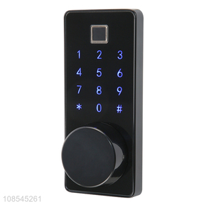 Wholesale full-touch intelligent alarm Tuya APP control fingerprint password bluetooth smart lock