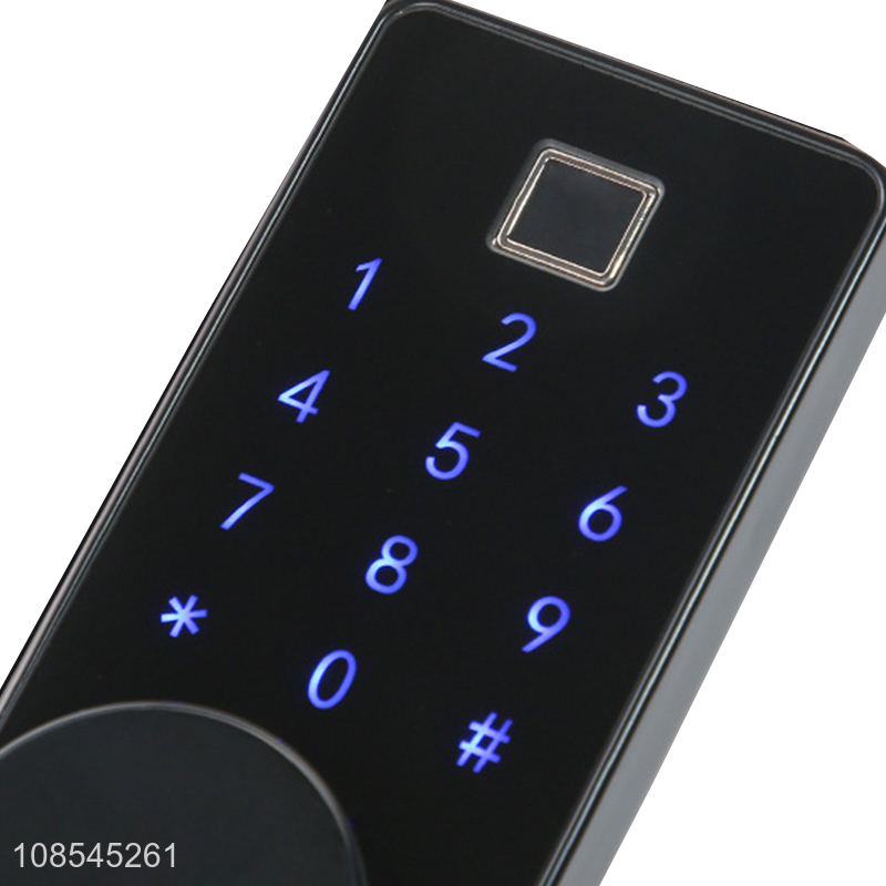 Wholesale full-touch intelligent alarm Tuya APP control fingerprint password bluetooth smart lock