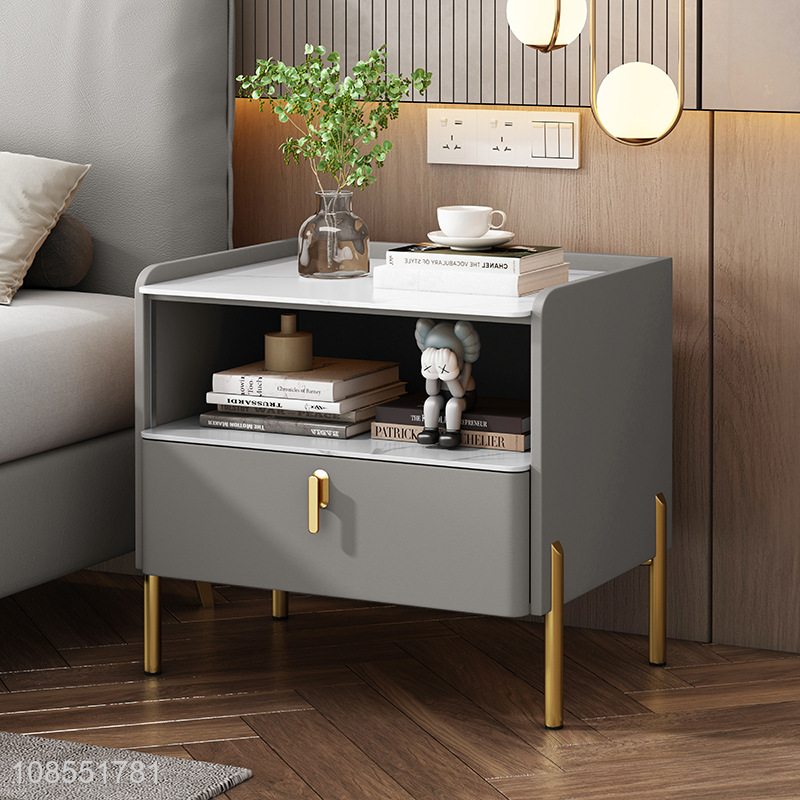 China factory bedroom minimalist night stand storage cabinet