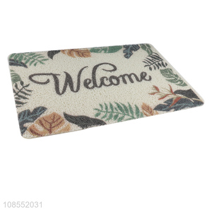 Hot sale anti-slip welcome mat pvc floor mat for indoor outdoor