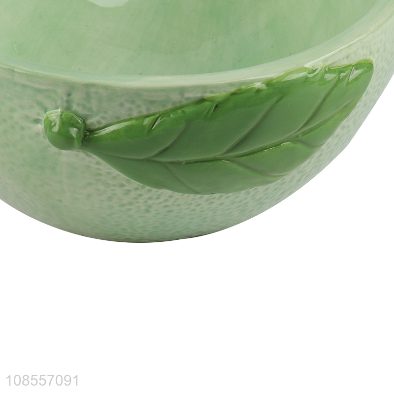 New design home restaurant leave shape ceramic bowl