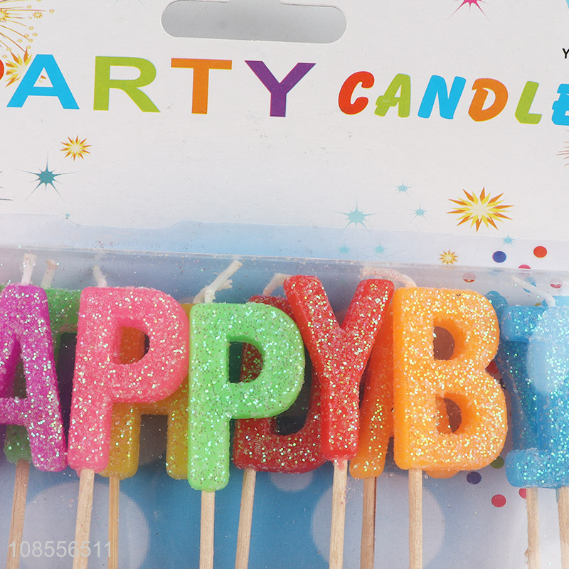 Top selling colourful happy birthday candle wholesale