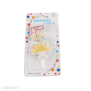 China wholesale cake decoration digital birthday candle