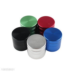 Wholesale 40mm 4 layered aluminum alloy smoke grinder metal herb grinder