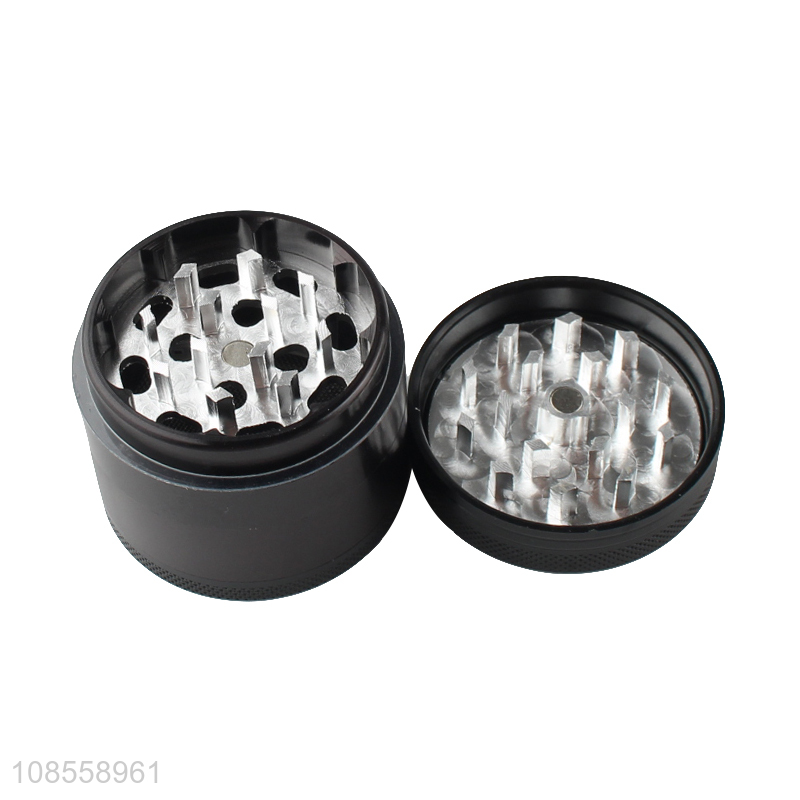 Good quality 48mm 4 layered aluminum alloy spice grinder manual tobacco grinders