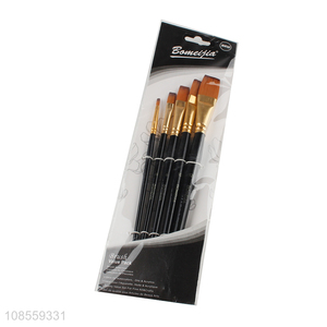 Good quality 5pcs/set hair paintbrush set for kids adult painting