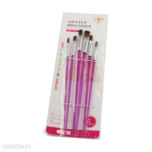 Low price 6pcs/set painting brush set artist brush set